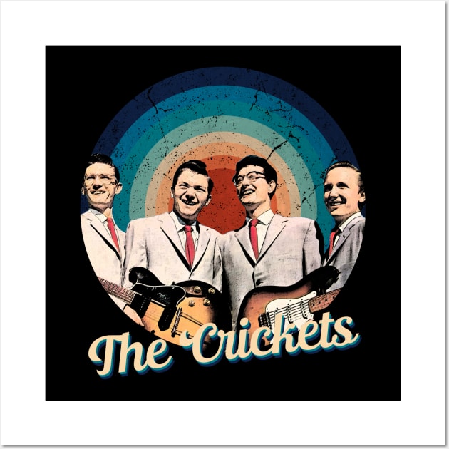 Be-Bop-a-Lula with The Crickets Rockin' Shirt Wall Art by Mckenna Paucek